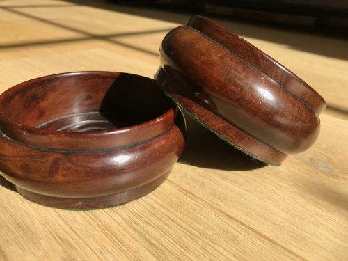 A Pair of Georgian Wine Coasters - Treen