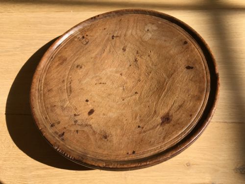 Antique Treen English Platter - Sycamore