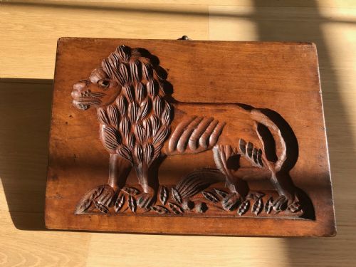 Antique Treen Gingerbread Mould  - Double Sided
