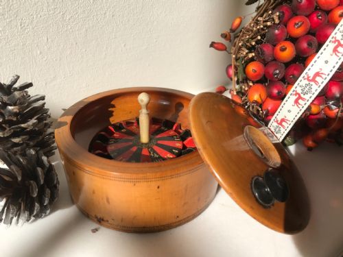 Antique Travelling Roulette Game