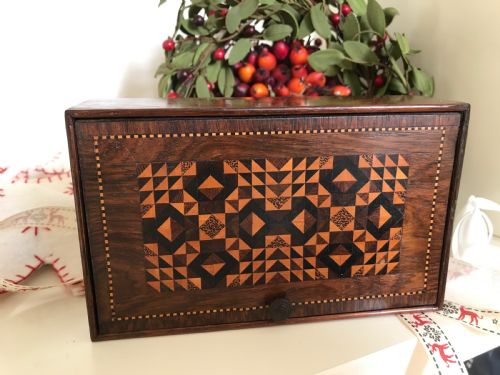 Antique Sewing/jewellery Box - Tunbridge Ware