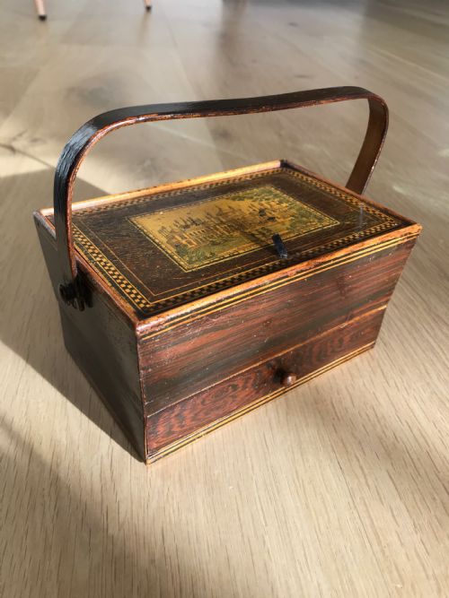 Tunbridge Ware Sewing Basket