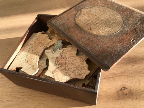 An Unusual Georgian Dissected Puzzle Boxed - Dated 7th May 1783
