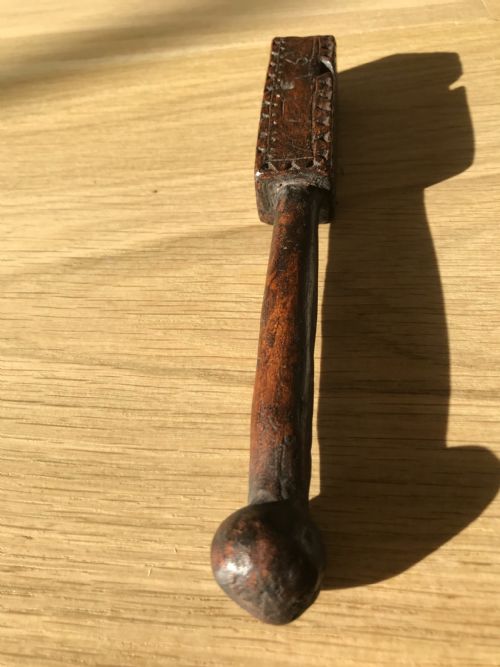 Antique Treen Knitting Sheath - Dated 1796