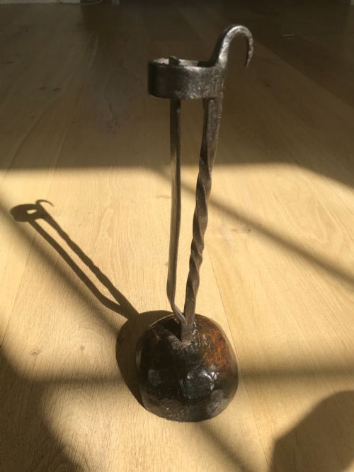 Antique Splint Holder - Original Base/ Peerman -  Treen
