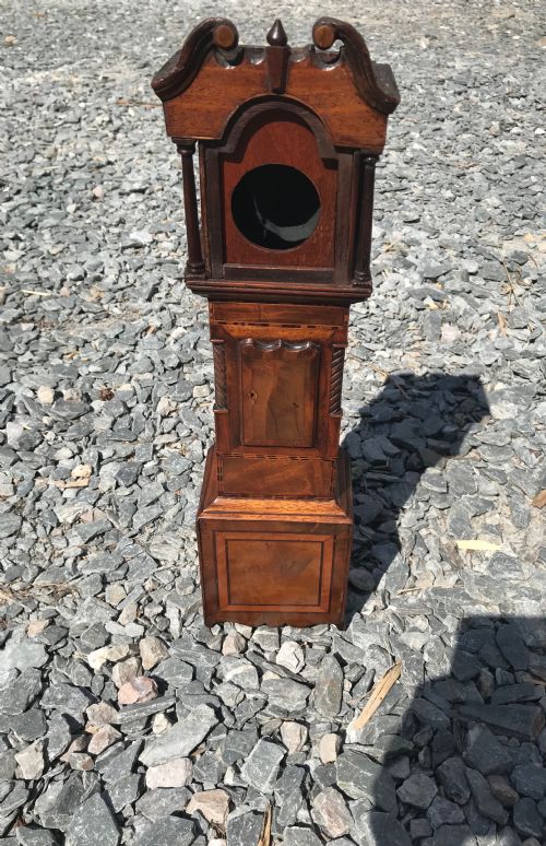 Antique Grandfather  Clock Pocket Watch Holder - Treen