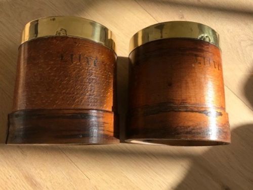 Antique Pair of Bentwood Measures