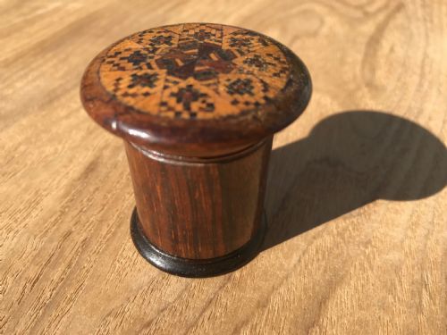 Antique Treen Nutmeg Grater - Tunbridge Ware