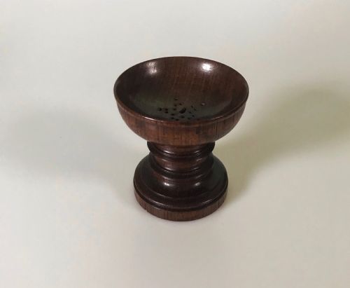 Antique Rosewood Pounce Pot - Treen