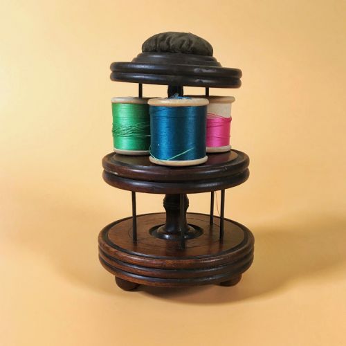 Antique Sewing and Pin Cushion Stand