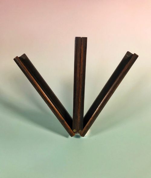 Antique Rosewood Folding Music/book Stand