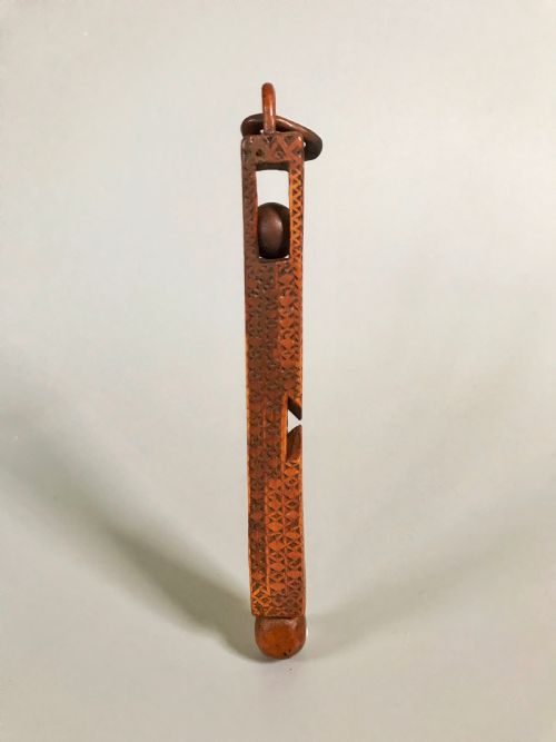 An Early Dated Knitting Sheath - 1743 - Treen