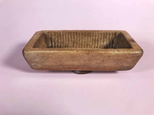 fig 1. Antique Sycamore Flummery Mould - treen