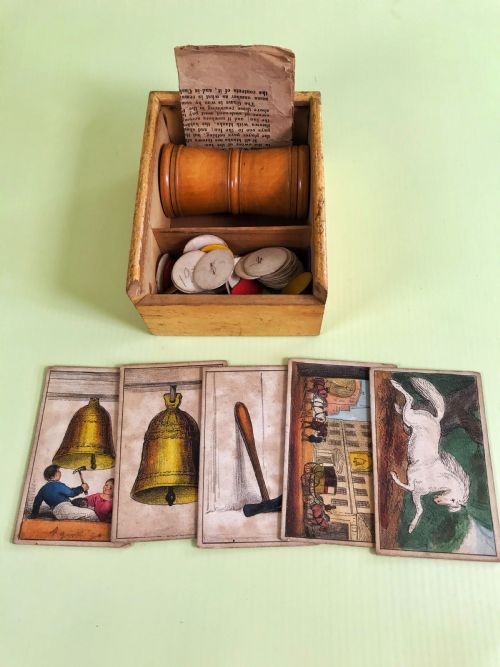 Antique Bell & Hammer Game - With Original Instructions