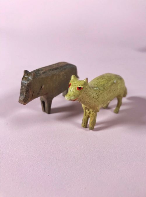 fig 6. Antique Noah's Ark & Animals