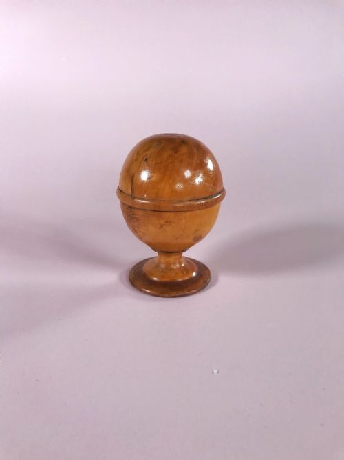 Antique Treen Pill Silverer