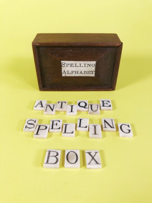 Antique Spelling & Alphabet Box