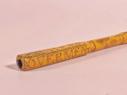 fig 1. Antique Treen Knitting Sheath