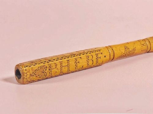 fig 3. Antique Treen Knitting Sheath