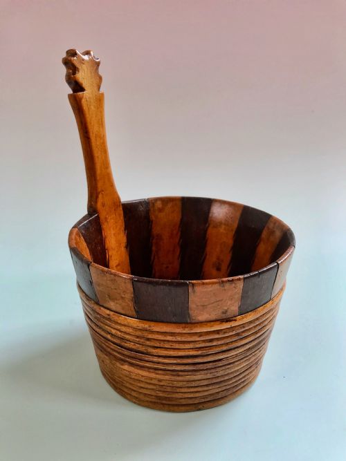 Antique Scottish Luggie  - Drinking Vessel - Treen