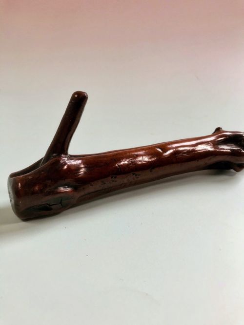 An Antique Yew Wood Swagger Stick - Treen