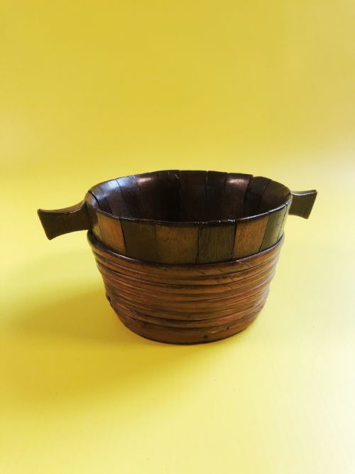 Antique Scottish Bicker - Large Size - Treen
