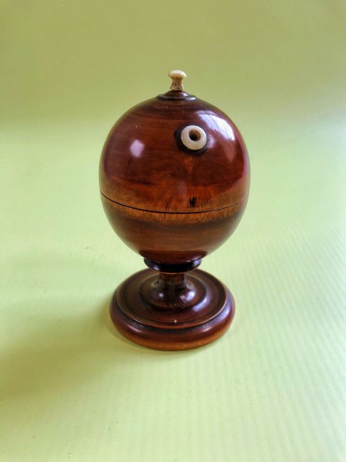 Antique Wool or Thread Holder - Great Colour- Treen
