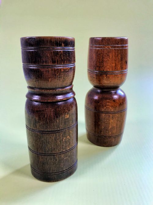 Two Antique Treen Double Measures - Can Be Bought Separately