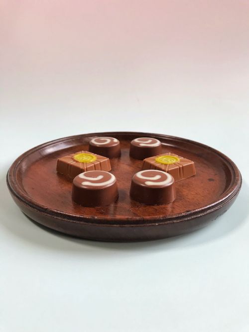 A Small Antique Mahogany Tray