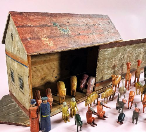 Antique German Noahs Ark -With  Over 150 Animals & Birds