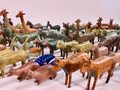 fig 3. Antique German Noahs Ark -with over 150 animals & Birds