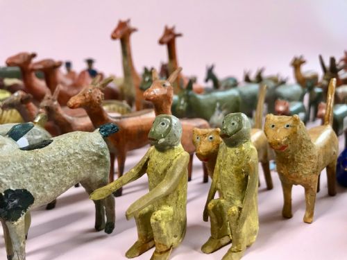 fig 6. Antique German Noahs Ark -with over 150 animals & Birds