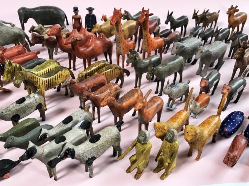 fig 7. Antique German Noahs Ark -with over 150 animals & Birds