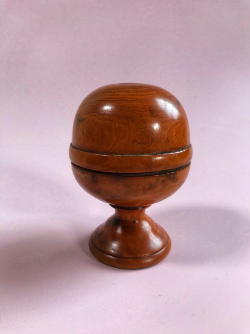 Antique Treen Pill Silverer