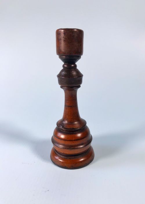 Antique Georgian Fruitwood Candlestick