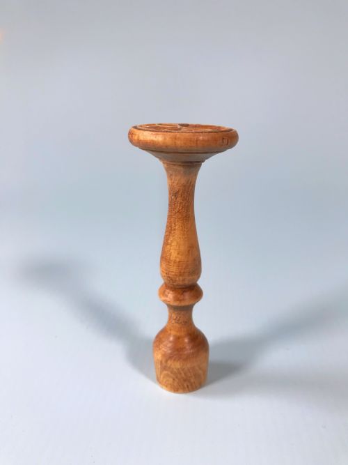 Antique Treen Double Sided Butter/biscuit Stamp