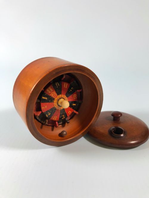Antique Travelling Roulette Game