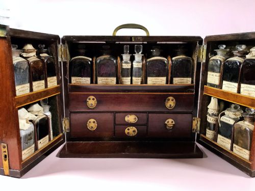Antique Apothecary Cabinet - With Some Amazing Contents
