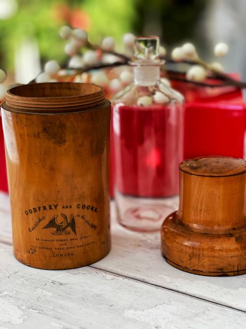 Antique Bottle Case & Bottle - Godfrey and Cooke