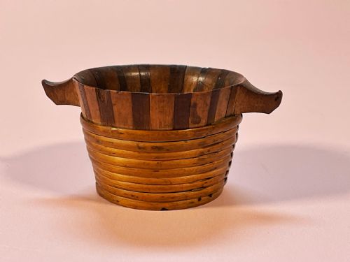 A Small Antique Treen Scottish Bicker