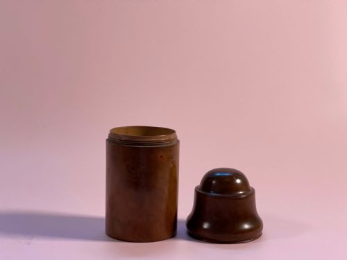 A Yew Wood Antique Bottle Case