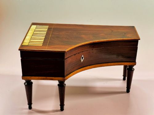 fig 1. Antique Jewellery or Sewing Box - the shape of a piano