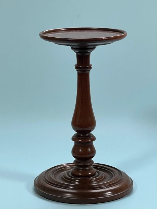A Georgian Mahogany Candle Stand - Lead Weighted