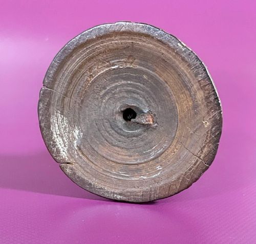 ANTIQUE SPIRAL CANDLESTICK TREEN - ADDITIONAL PHOTO 1