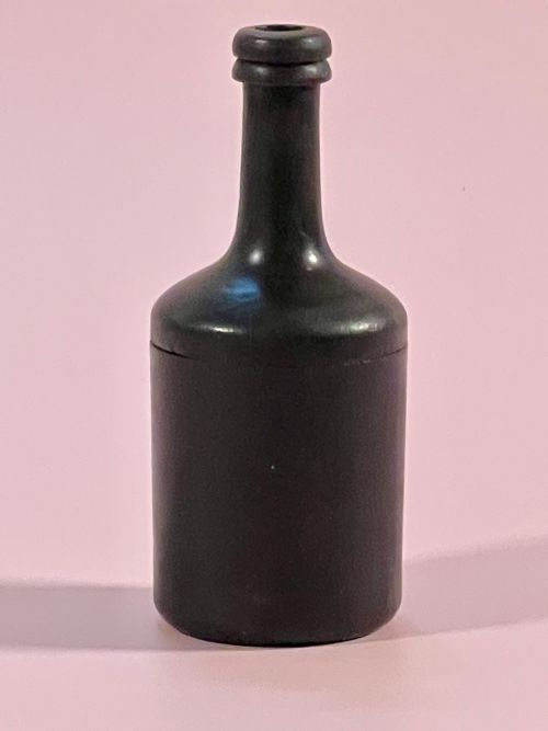 Antique Treen Nutmeg Grater - In the Shape of a Wine Bottle