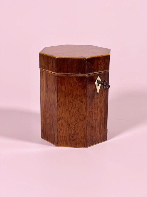 A Georgian Octagonal Tea Caddy