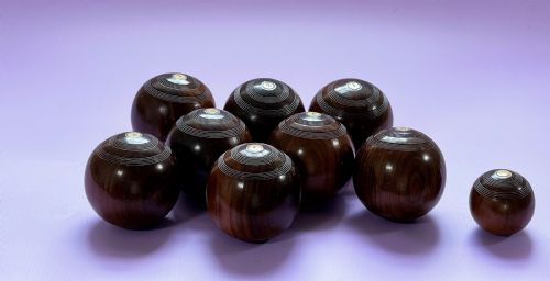 ANTIQUE LIGNUM VITAE CARPET BOWLS JACK - ADDITIONAL PHOTO 2