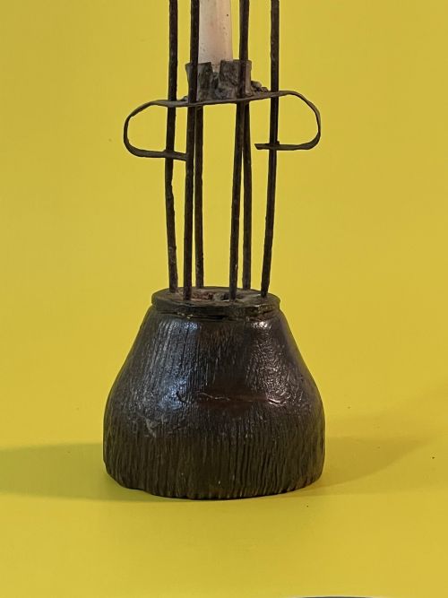 ANTIQUE TREENBIRDCAGE CANDLE HOLDER - ADDITIONAL PHOTO 2