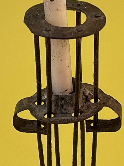 ANTIQUE TREENBIRDCAGE CANDLE HOLDER - ADDITIONAL PHOTO 3