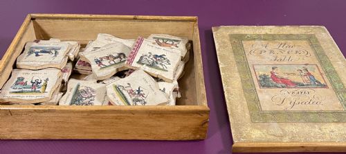 a rare georgian puzzleeducational toy - CATEGORY: ANTIQUE MISCELLANEOUS - DATED GEORGIAN